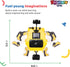 Dazmers Solar Robot Kit - Space Rover STEM Building Toys - Kids DIY Solar Power Robot Car with Gears, Screws, Solar Panels - Explore Solar Energy ...