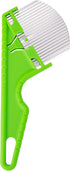 Nisaku NJP2510 Zassou Burush Sidewalk Crack Weeder, Japanese 3 Curved Blade, 8-Inch Ergonomic, Stainless Steel/Green Plastic Handle...