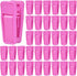40 Pcs Plastic Baby Hanger Clips Slim-line Finger Clips Set for Clothes Hanger Velvet Hanger (Pink)...