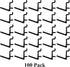 JSP Manufacturing Pegboard Hooks Non-Locking Plastic L Style Hook | Garage Tool Storage Craft Hooks Pegboard Accessories (100, Black)...