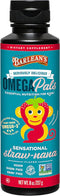 Barlean's Omega Pals Omega 3 for Kids, Yummy Straw-Nana Flavored Children's Liquid Flax Seed Oil Supplement with 1,483 mg ALA, Non-GMO, Vegan Brai...