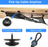 Cable Management Net Under Desk Kit, ZZM Privacy Mesh Cable Manager Flexible Under Desk Wire Net Large Capacity Cord Organizer Net for Office,Stan...