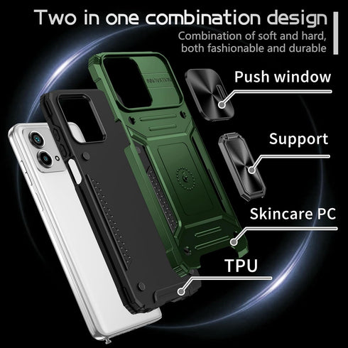Case for Motorola Moto G Stylus 5G 2023 Case with Kickstand Slide Camera Cover Military Grade Protection Shockproof Case for Moto G Stylus 5G 2023...