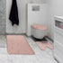 Marble Bathroom Rugs and Mats Set 3 Piece Nonslip Pink Bathroom Mats Soft Washable Bath Mat for Bathroom Floor Mats Carpet Water Absorbent Shower ...