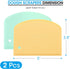 Unicook Dough Scraper, Flexible Bowl Scraper, Nonslip Bench Cutter with Measurement, Pastry Chopper, Multipurpose Kitchen Tool for Dough, Pastry, ...