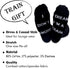 TSOTMO 2 Pairs Novelty Socks for Men I Don’t Snore I Dream I’m a Train Funny Socks for Dad Papa Boyfriend Husband...