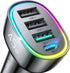 USB C Car Charger, 45W 4 Ports Super Fast Car Charger Adapter, PD3.0 & QC3.0 30W Type C Car Charger Compatible with iPhone 15/14/13/12/11, Samsung...