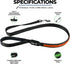 Balk Pets Led Dog Leash – Light Up High Visibility Glow in The Dark - Anti Car Accident - Night Dog Walking - Waterproof - USB Rechargable - 3 Lig...