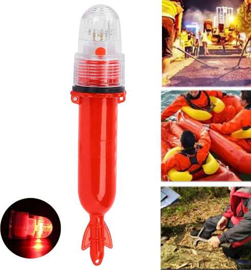 Safety Beacon Light, Emergency Hazard Warning Flashing Lighting Bar Electronic Visual Distress Strobe Signal Kit Bait Lure Lamp Fish Tools Direct ...