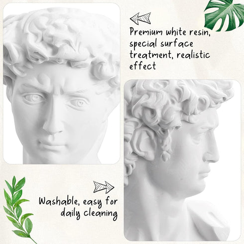 Cabilock Head Planter Pot Succulent Planter Flower Vase Greek Statue Planter Flower Vase Makeup Brush Pen Holder Home Garden Sculpture...