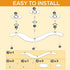 Iron Candle Holder Fireplace: Metal Candelabra Centerpiece Decor - Candle Holder Stand for 3 Candelabra Pillar Candles...