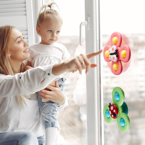 Spinner Toys for Babies Suction Spinners Baby|Suction Cup Spinning Toys for Toddlers 1-3|Toys for 1 Year Old Boy Baby Bath Toys for Kids Ages 1-3...