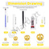 Mardatt 2606Pcs B7000 Jewelry Adhesive Glue with Golden Yellow Rhinestones, 2mm 3mm 4mm 5mm Flat Back Gems Rhinestones with Tweezers Dotting Tools...