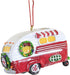 Red and White Happy Camper RV Trailer Christmas Tree Ornament Camping J8394 New...