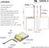 EEMB Lithium Polymer Battery 3.7V 820mAh 653042 Lipo Rechargeable Battery Pack with Wire JST Connector for Speaker and Wireless Device- Confirm De...