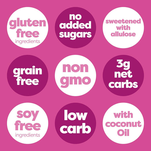 Kiss My Keto Granola Cereal – Strawberry Vanilla Keto Granola Low Carb Cereal (2g-Net) Low Sugar Granola (1g) – Grain Free Granola Keto Cereal, Gl...