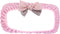 X AUTOHAUX Bling Car Mirror Accessories Charm Shining Car Rear View Mirror Decorative Cover Faux Crystal Rhinestone with Bow Knot for Women Pink...