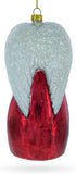 Angel Above Nativity Scene Blown Glass Christmas Ornament...
