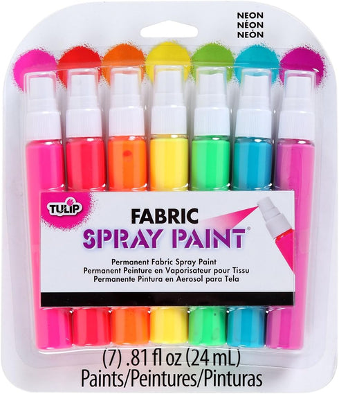 Tulip Fabric Spray Paint 7 Pack Neon...