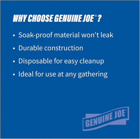Genuine Joe Printed Paper Plates, 10" (Pack of 125)...
