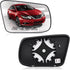 Passenger Side Mirror Replacement Glass for Nissan Altima Sentra 2013 2014 2015 2016 2017 2018, Right Side Mirror Glass, Rear View Convex Mirrors ...