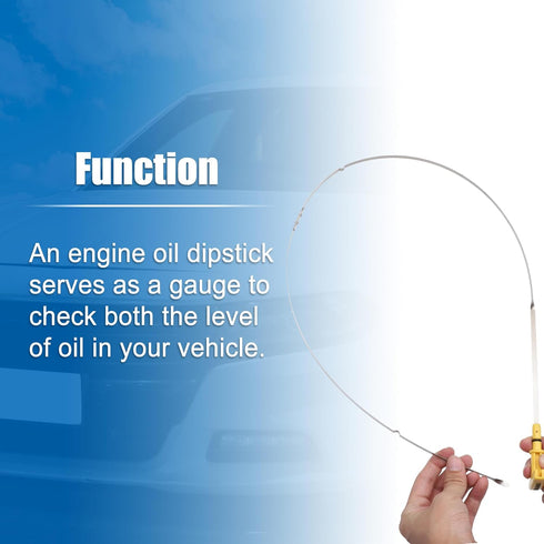X AUTOHAUX Engine Oil Level Indicator Dipstick for Dodge 1500 2500 3500 2003-2008 No.53021321AC Yellow...