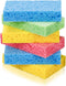 Cellulose Sponges,Heavy Duty Scrub Sponges,Non-Scratch Kitchen Sponges for Dish,Colorful Compressed Dish Scrubber Sponge for Household,Cookware,Ba...