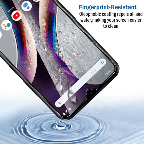 2 Pack Compatible with BLU G63 Screen Protector,Full Coverage 9H Tempered Glass Film,HD Clear Scratch Resistant,Bubble-Free for BLU G63 Screen Pro...