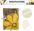 AVOIN colorlife Bee Sunflower Spring Summer Garden Flag 12x18 Inch Double Sided Outside, Welcome Wood Grain Yard Outdoor Flag...