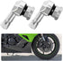 2 PCS Motorcycle Tire Valve Stems, 90 Degree Aluminum 11.3mm/10mm Rim Wheel Tubeless Angle Air Stem with Rubber Seals, Compatible with Most Motorc...