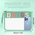 Iqimott Chenille Letter Patch Bag Clear MEDS Drugs Pouch, Preppy Portable Cosmetic Makeup Bag for Women Girls Travel, Waterproof Nylon Zipper Toil...