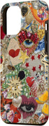 iPhone 15 Pro Max Vintage Mosaic Art Charm Scrapbook Trendy Collage Case...