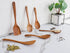 6-Pcs Wooden Spoons for Cooking - Smooth Finish Teak Wooden Utensils for Cooking -Wood Spoons for Cooking - Wooden Spoon Sets -Non-Stick Wooden Co...