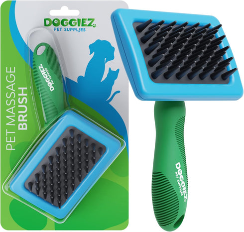 Massage Brush with Soft Silicone Bristles - Pet Brush - Cat Brush for Pet Massage - Pet Bath Grooming Dog Bath Brush - Rubber Scrubber Brush for D...