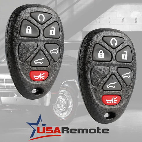 Car Key Fob Keyless Entry Remote fits 2007-2014 Chevy Tahoe Suburban / 2007-2014 Cadillac Escalade / 2007-2014 GMC Yukon (fits Part # 15913427, 20...