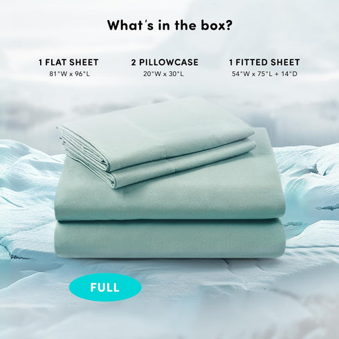 Comfort Spaces Coolmax Moisture Wicking Sheet Set Soft, Fade Resistant, All Elastic Deep Pocket Fits Up to 16" Mattress - Warm Weather Cooling She...
