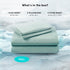 Comfort Spaces Coolmax Moisture Wicking Sheet Set Soft, Fade Resistant, All Elastic Deep Pocket Fits Up to 16" Mattress - Warm Weather Cooling She...