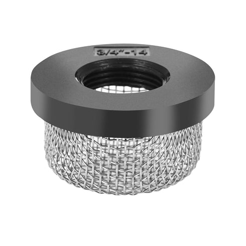4 Pack Stainless Steel Mesh Strainer, 3/4"-14 Aerator Screen, Compatible with Livewell Pump, Industrial Plumbing Inline, Garden Washers, and Baitw...