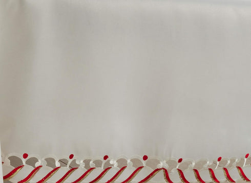 Candy Cane Design Christmas Holiday Table Runner...