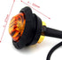 KEING 10 Amber + 10 Red Sealed Waterproof 3/4 Inch Mini Round LED Bullet Side Marker Clearance Lamp Indicator Light Brake Stop Lamp 12V for Traile...