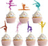 35 Pcs Girl Gymnastics Cupcake Toppers Gymnast cupcake Topper for Gymnastics Themed Ballet Girl Birthday Baby Shower Glitter Dancer Cake Toppers D...