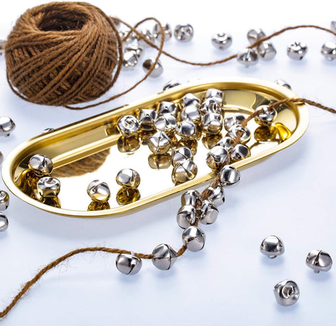 Jingle Bells for Craft, 300 Pieces Bulk DIY Christmas Bells for Decoration, Home Decoration...