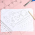 Circle Template Drawing Gjinxi 3 Pcs Circles Ruler Stencil Drafting Templates Round Draw Stencil Plastic Oval Template for Drafting Office School ...
