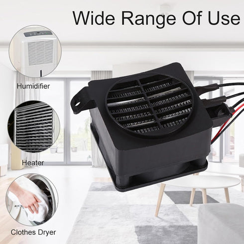 AYNEFY PTC Car Fan Air Heater,100W 12V Energy Saving Constant Temperature Heating Heaters PTC Heater with Heating and Fan Modes for Home Small Spa...