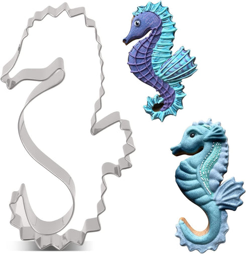 LILIAO Seahorse Cookie Cutter - 2.5 x 4.4 inches - Stainless Steel...