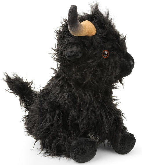 Highland Cows Stuffed Animal Scottish Highland Cows Plush Toy Cute Farm Plushie Christmas Birthday Present for Adults Boys Girls (Black, 11 in)...