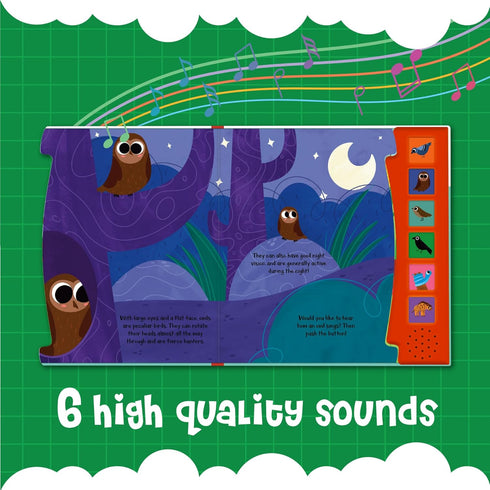 What A Noisy World! - Natures Chirpers - Sound Books for Toddlers - Musical Toys for Toddlers 3-5 - Musical Book for Toddlers with 6 Different Sou...