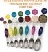 Magnetic Measuring Spoons Set - Stainless Steel Stackable Dual Sided Teaspoon Tablespoon for Measuring Dry and Liquid Ingredients, Measuring Spoon...