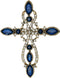 Flyonce Cross Brooch for Women, Rhinestone Crystal Vintage Style Celtic Knot Riligious Cross Lapel Pin...