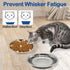 kathson 8 Pcs Stainless Steel Cat Food Bowls, Replacement Whisker Relief Cat Metal Dishes, Shallow Wide Cat&Dog Food and Water Bowl Suitable for P...